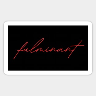 fulminant german language RED Sticker